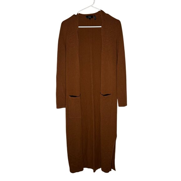 Theory Torina 100% Cashmere Open Front Duster Cardigan Sweater Size P - Picture 1 of 6